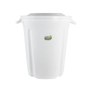 Basurero 62lts. con tapa Blanco PLASVALE