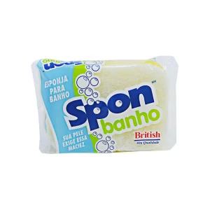 Esponja 82x115mm Blanca/Amarilla British