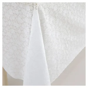 Mantel Encaje flores blancas 1,37x20m KAPAZI