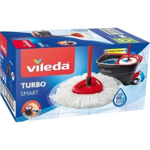 Vileda Turbo Smart Cubo con Pedal + Recambio Lavable