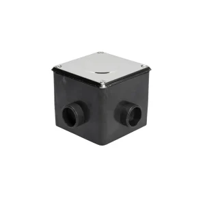 Caja de conexion / paso c/tapa inox BRUSTEC