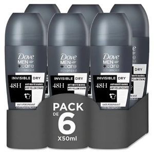 Dove Desodorante Men Invisible Dry Roll-On 50 Pack 6 x 50ml