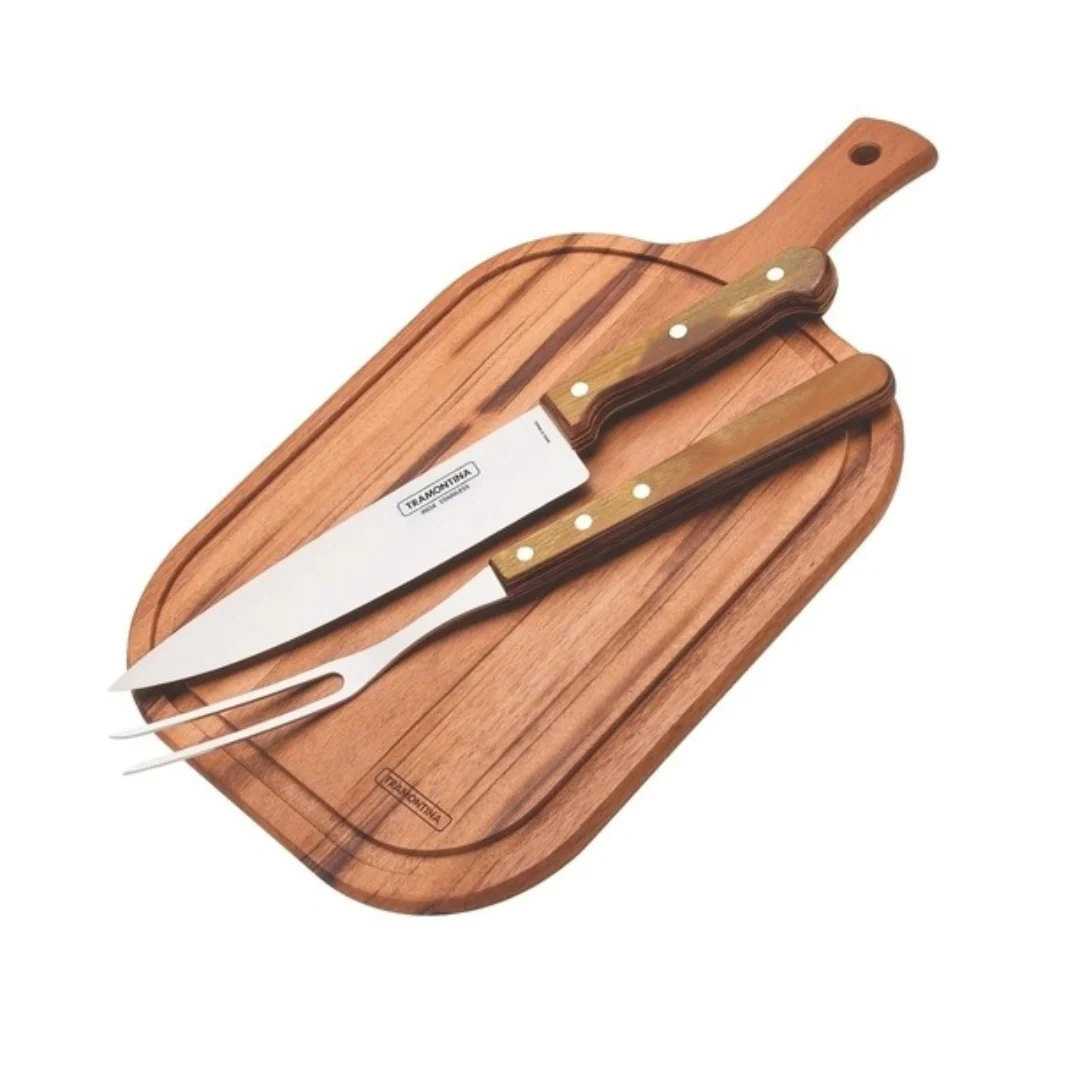 Set Kit p/ Asado 3pcs Pollywood Tramontina