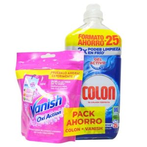 Colon Gel 25 Lavados + Vanish Oxi Action Rosa 265 g