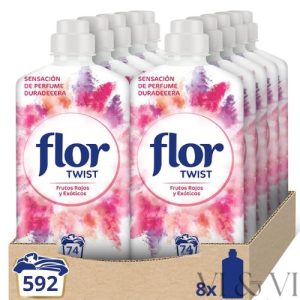 Flor Frutos Rojos Suavizante Megapack 592 Lavados