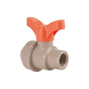 Llave de paso con union roscable 1' PLASTILIT