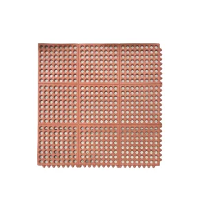 Alfombra de Goma Rojo 91.5 x 91.5 x 1.2 cm