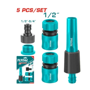 Juego boquillas giratoria p/riego5 PZS TOTAL